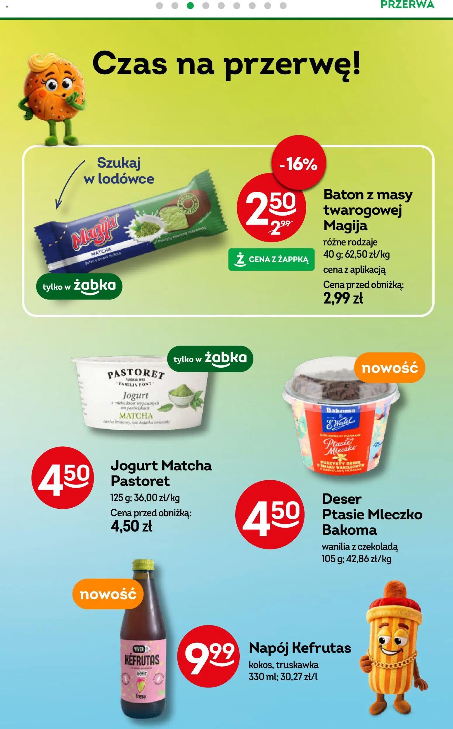 Żabka gazetka od 20.05.2026 | Strona: 80 | Produkty: Czekolady, Baton, Ptasie mleczko, Jogurt
