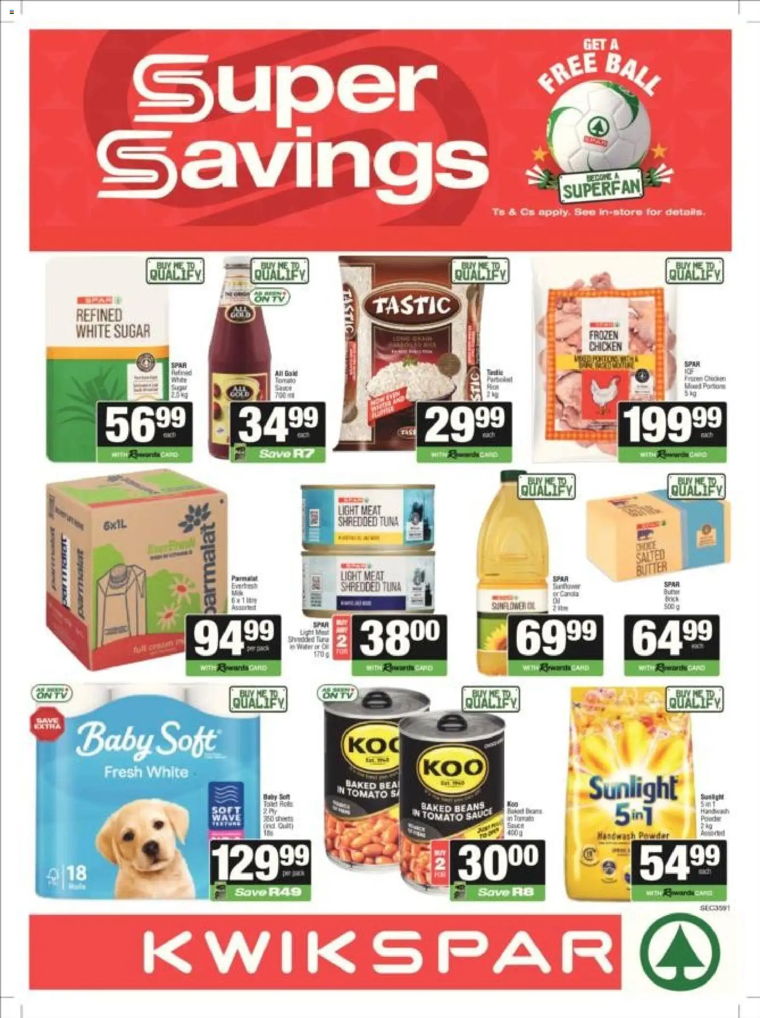 New KWIKSPAR catalogue – valid from 25.05.2026 | Page: 1 | Products: Beans, Baked beans, Toilet, Butter