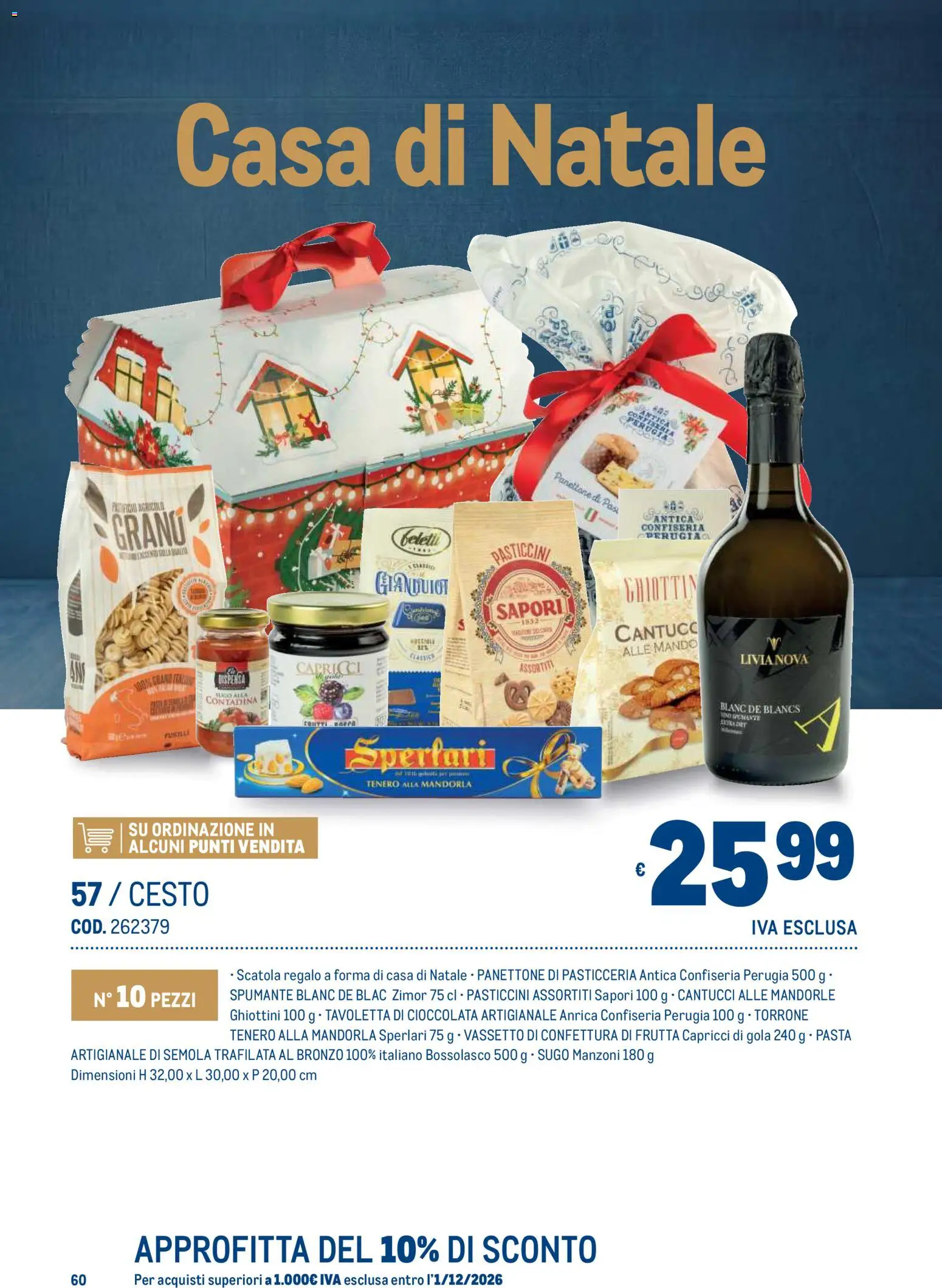 Volantino Metro del 19/10/2026 | Pagina: 60 | Prodotti: Pasta, Spumante, Tavoletta, Scatola