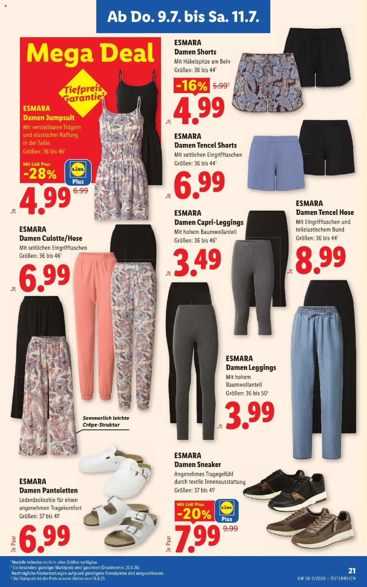 Lidl - Flugblatt gültig ab 09.07.2026 | Seite: 25 | Produkte: Hose, Leggings