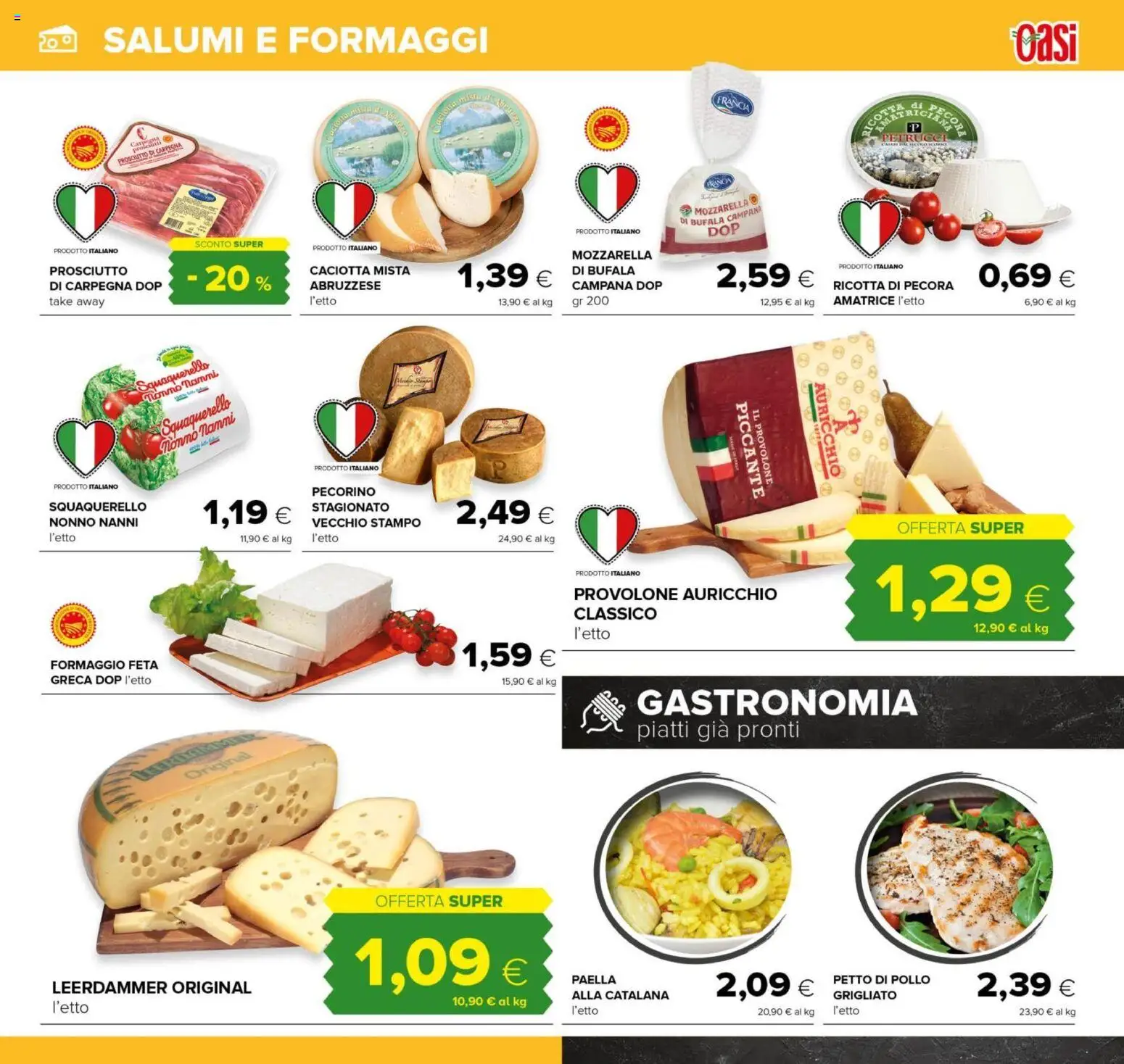 Volantino Oasi del 04.06.2026 | Pagina: 13 | Prodotti: Petto di Pollo, Ricotta, Feta, Pecorino