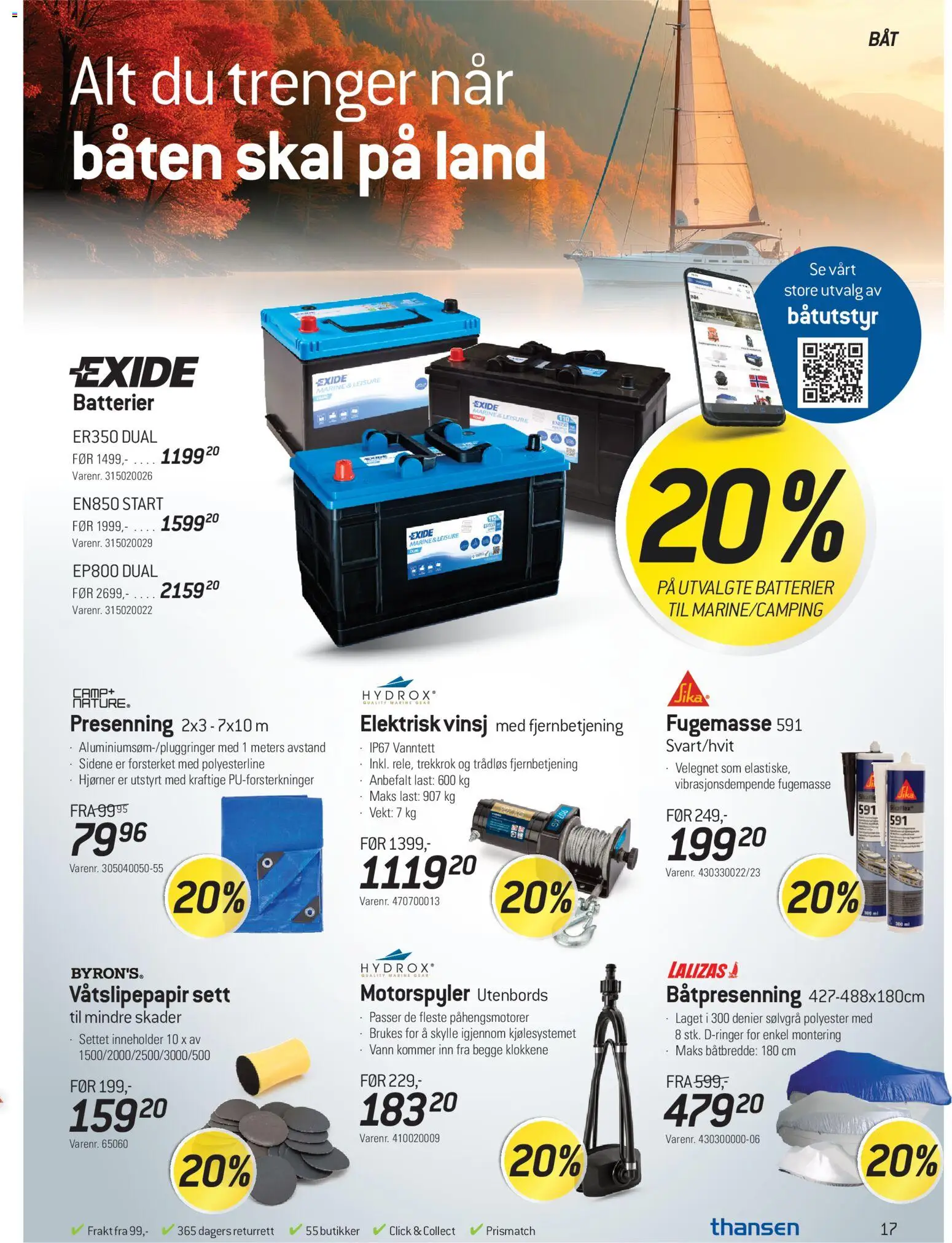 {H1} | Side: 17 | Produkter: Batterier, Vekt, 1, Vann