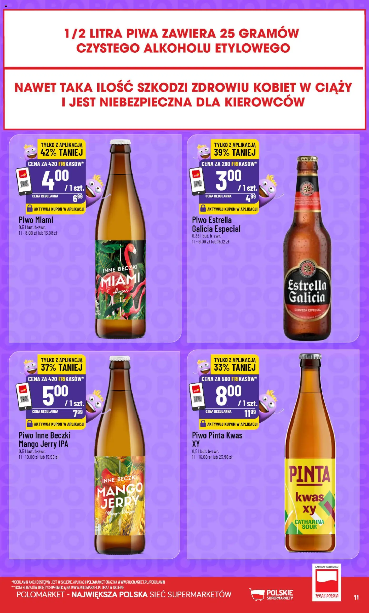 POLOmarket gazetka - Frikasowe Hity od 26.08.2026 | Strona: 11 | Produkty: Mango, Piwo