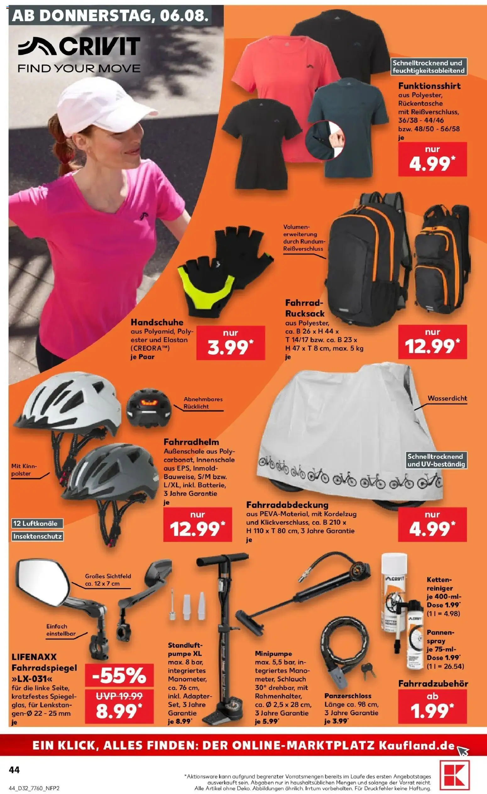 Kaufland Prospekt Calw – gültig ab 03.08.2026 | Seite: 53 | Produkte: Adapter, Spiegel, Fahrradhelm, Handschuhe