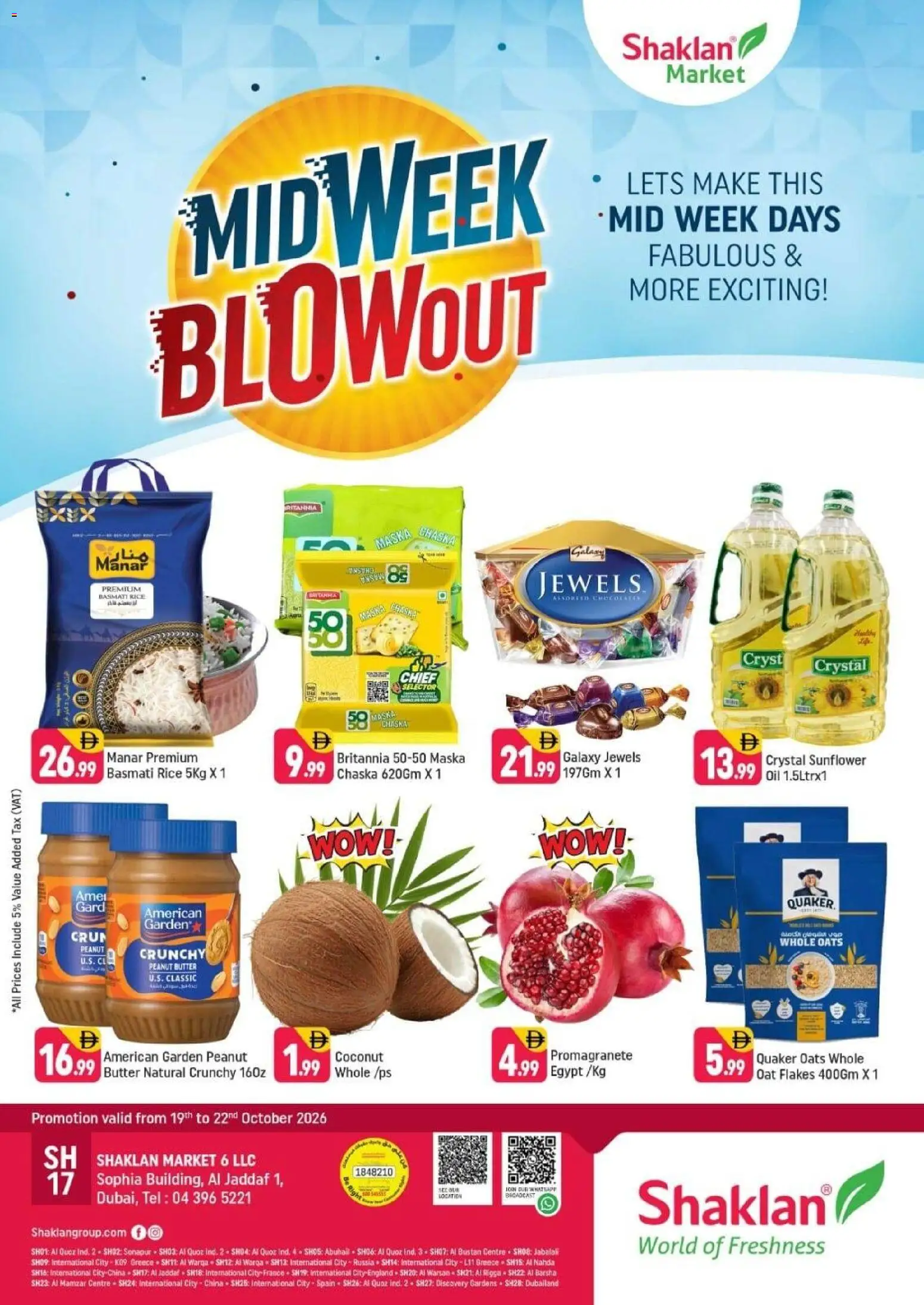 Shaklan - Midweek Blowout - Al Jaddaf 1, Dubai (19 Oct - 22 Oct, 2026) - Offers Online