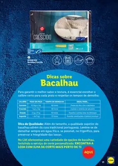 Pré-visualização Lidl Feira do Mar válido de 07.05.2026 | Página: 21 | Produtos: Agua, Bacalhau, Pratos