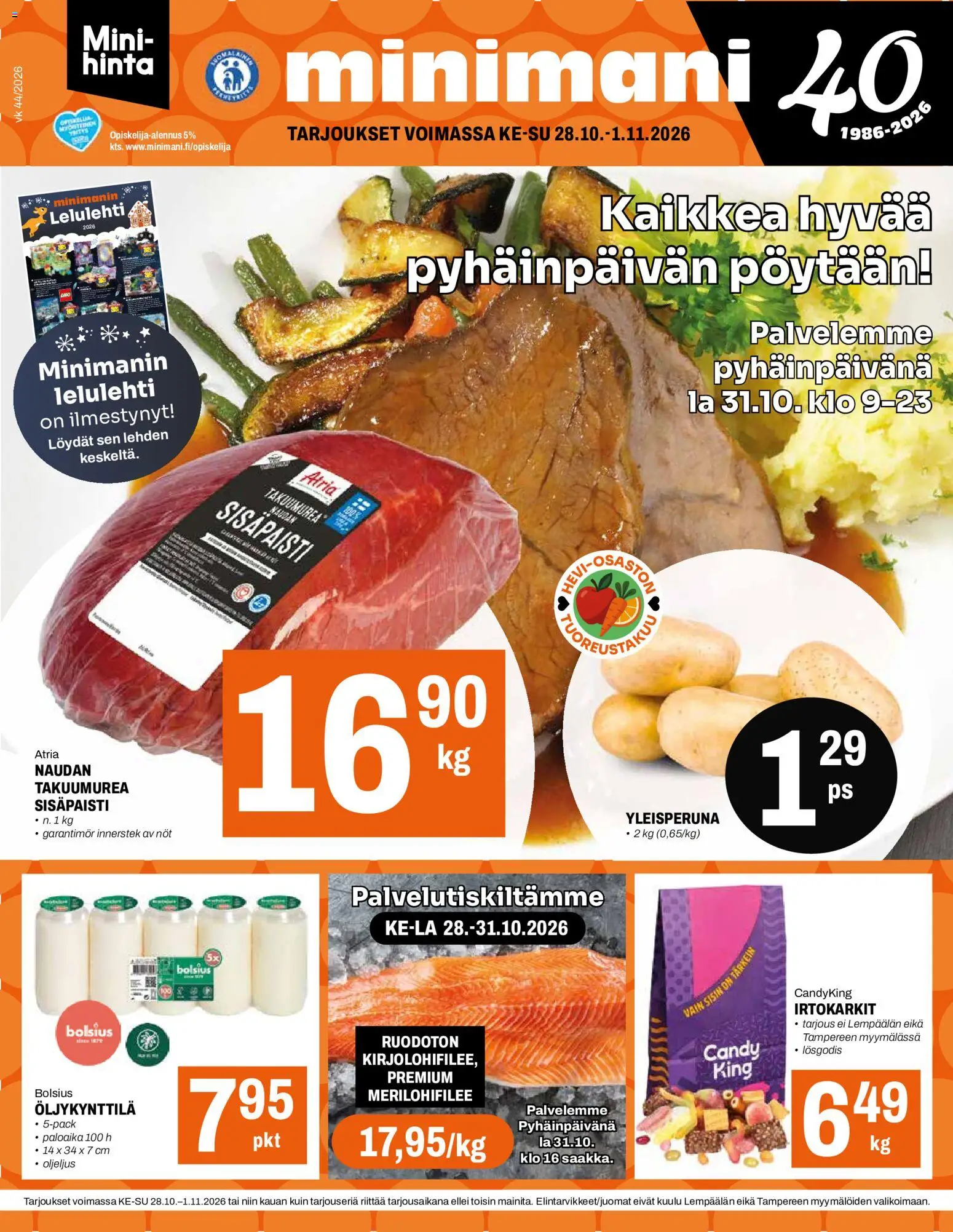 Minimani tarjoukset – voimassa 28/10/2026 alkaen | Sivu: 1