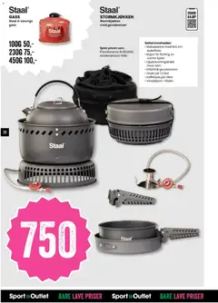 Forhåndsvisning av Sport Outlet kundeavis gyldig fra 15/09/2026 | Side: 20 | Produkter: Stekepanne, 1, Kjeler
