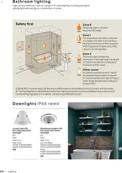 Preview of B&Q - Bathroom collections valid from 17/08/2026 | Page: 271 | Products: Shower, Lights, Water, Lighting