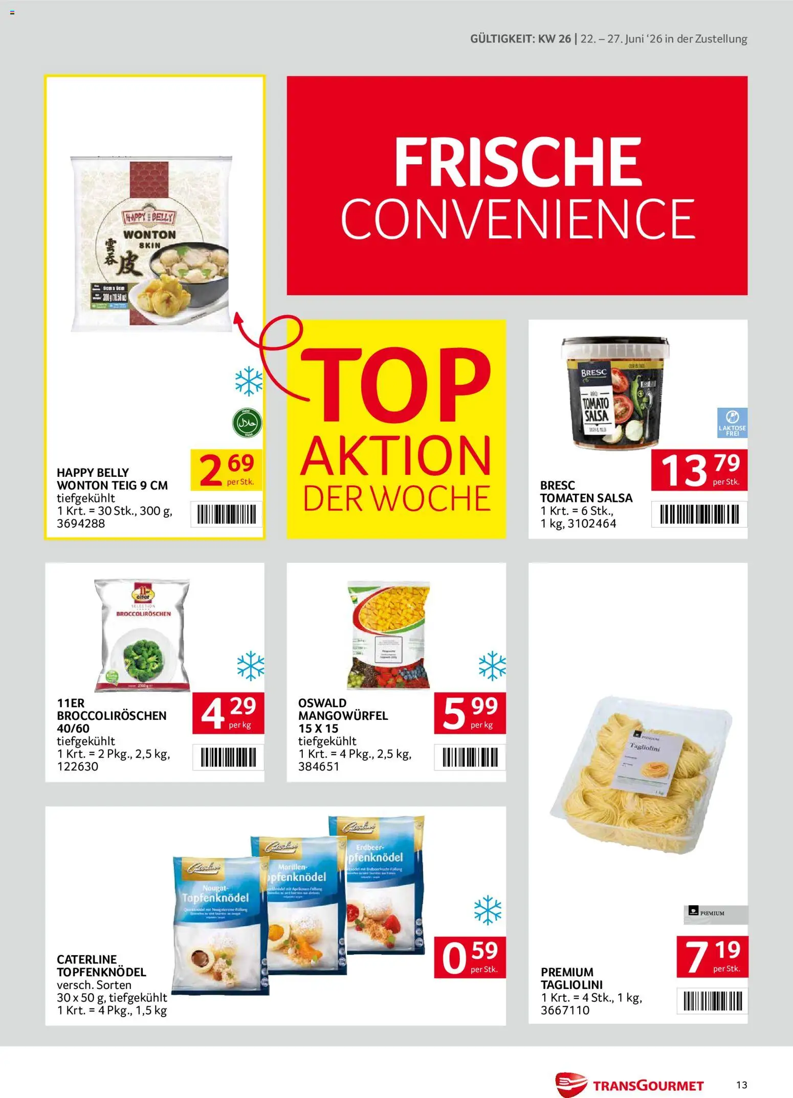Transgourmet - Broschüre gültig ab 22.06.2026 | Seite: 13 | Produkte: Tomaten