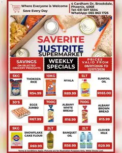 Saverite specials catalogue – valid from 08/07/2026