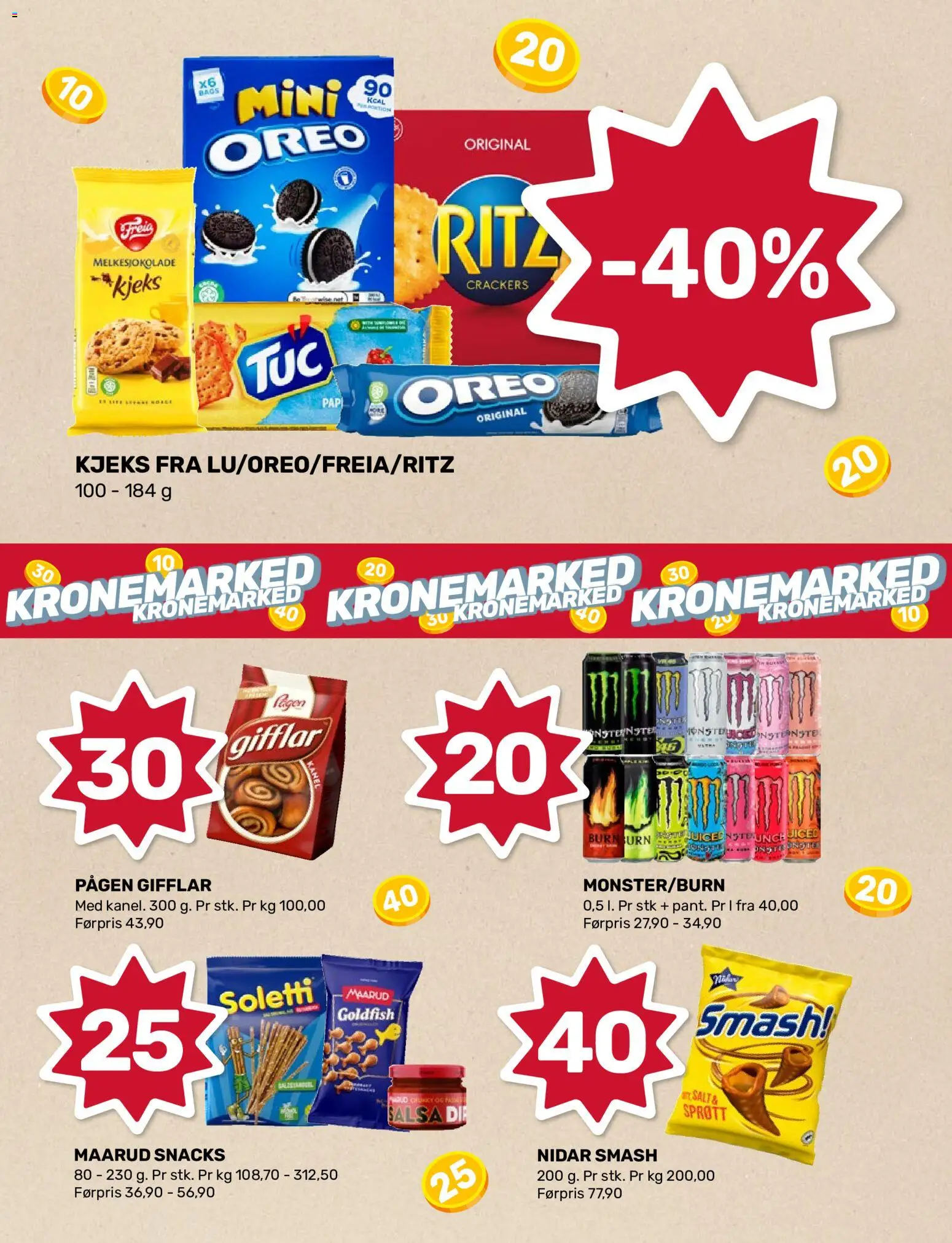 {H1} | Side: 4 | Produkter: Växthus, Snacks, Kjeks