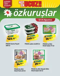12 Ağustos 2026 tarihinden itibaren geçerli olan Özkuruşlar kataloğu önizlemesi