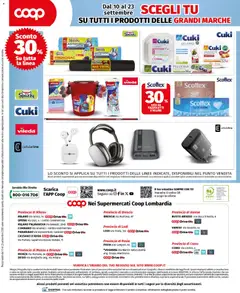 Anteprima del volantino COOP volantino Superstore Grandi Marche valido a partire dal 10/09/2026 | Pagina: 16 | Prodotti: Tè, Piatti, Data, Pellicola
