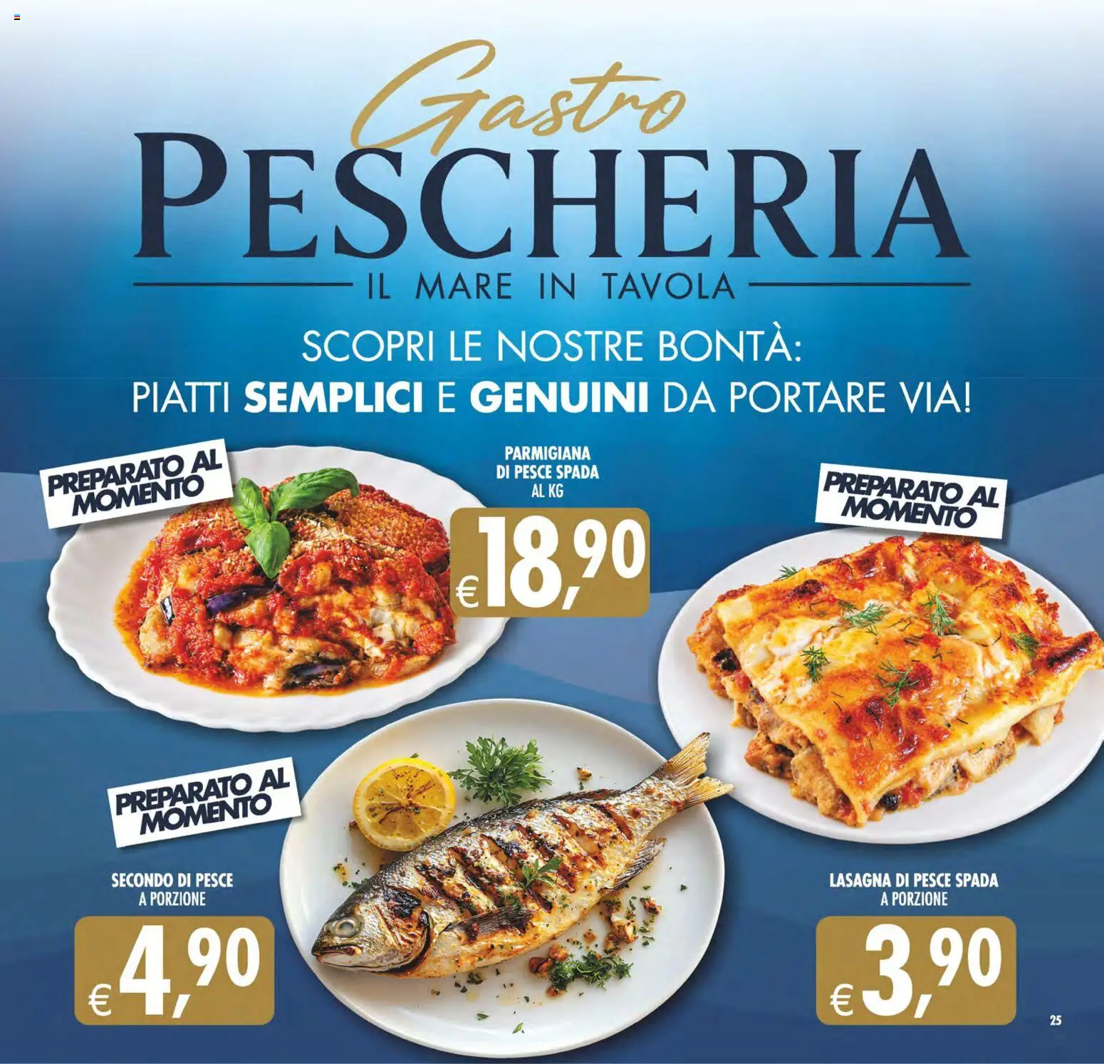 Volantino Decò del 02/10/2026 | Pagina: 25 | Prodotti: Pesce, Piatti, Lasagna, Pesce spada