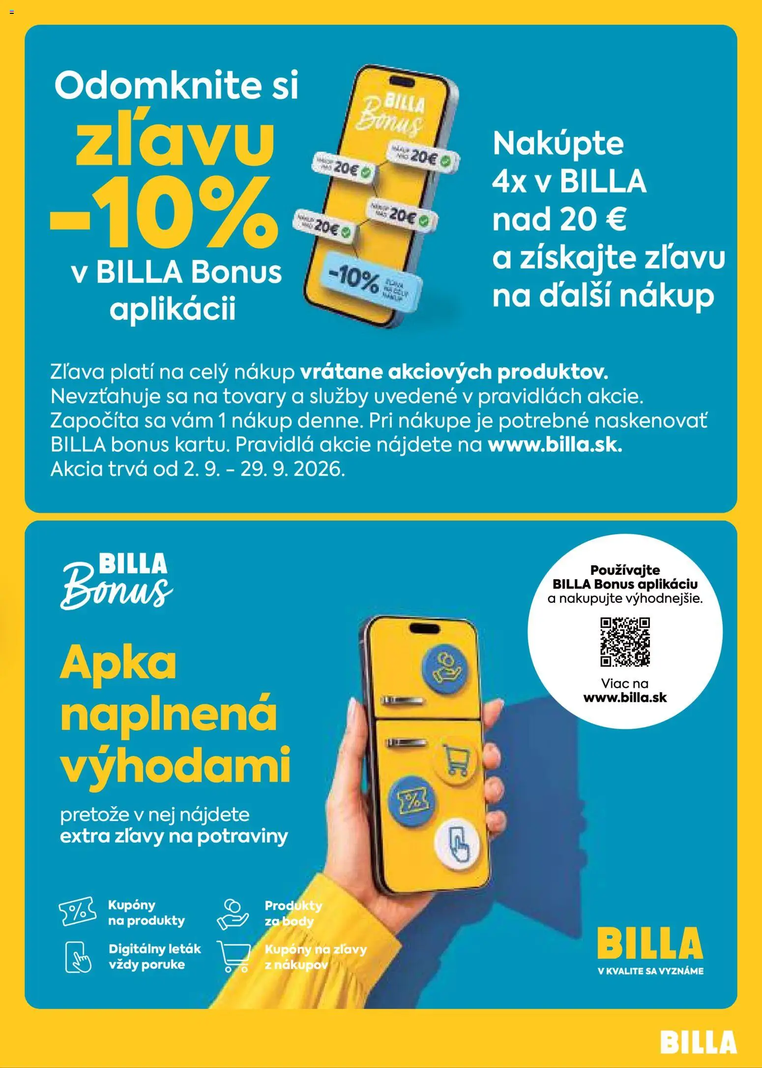 Nové Billa akcie – leták je platný od 09.09.2026 | Strana: 3