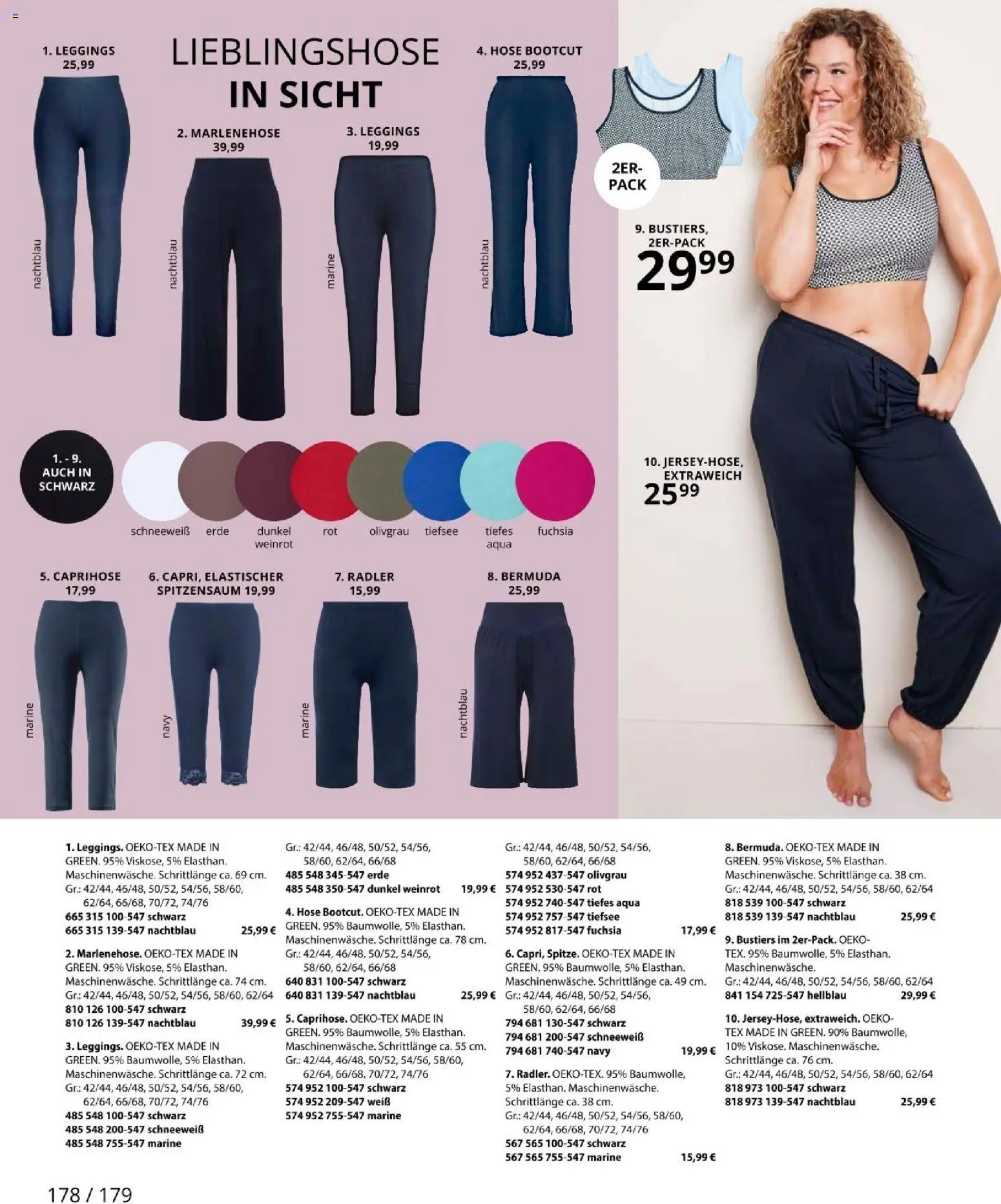 Ulla Popken akciós ujság - amely érvényes a következő dátumtól: 2026.09.01. | Oldal: 178 | Termékek: Radler, Leggings