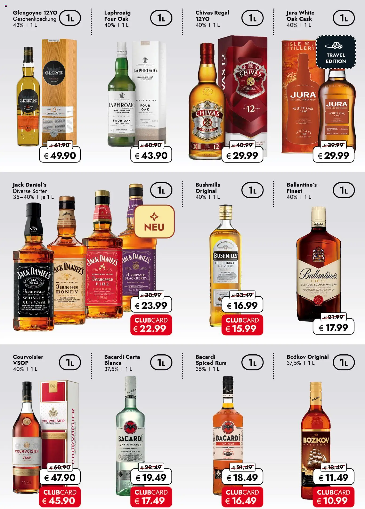 Travel FREE Flugblatt gültig ab 03.04.2026 | Seite: 4 | Produkte: Whiskey, Regal