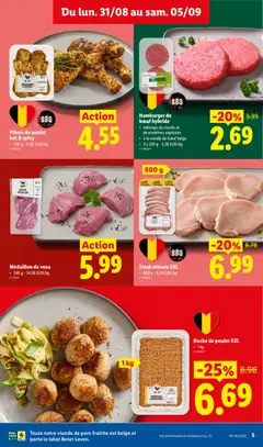 Steak minute XXL, Steak minute XXL - Voorbeeld van een folder van Lidl, geldig van 31/08/2026 | Pagina: 5