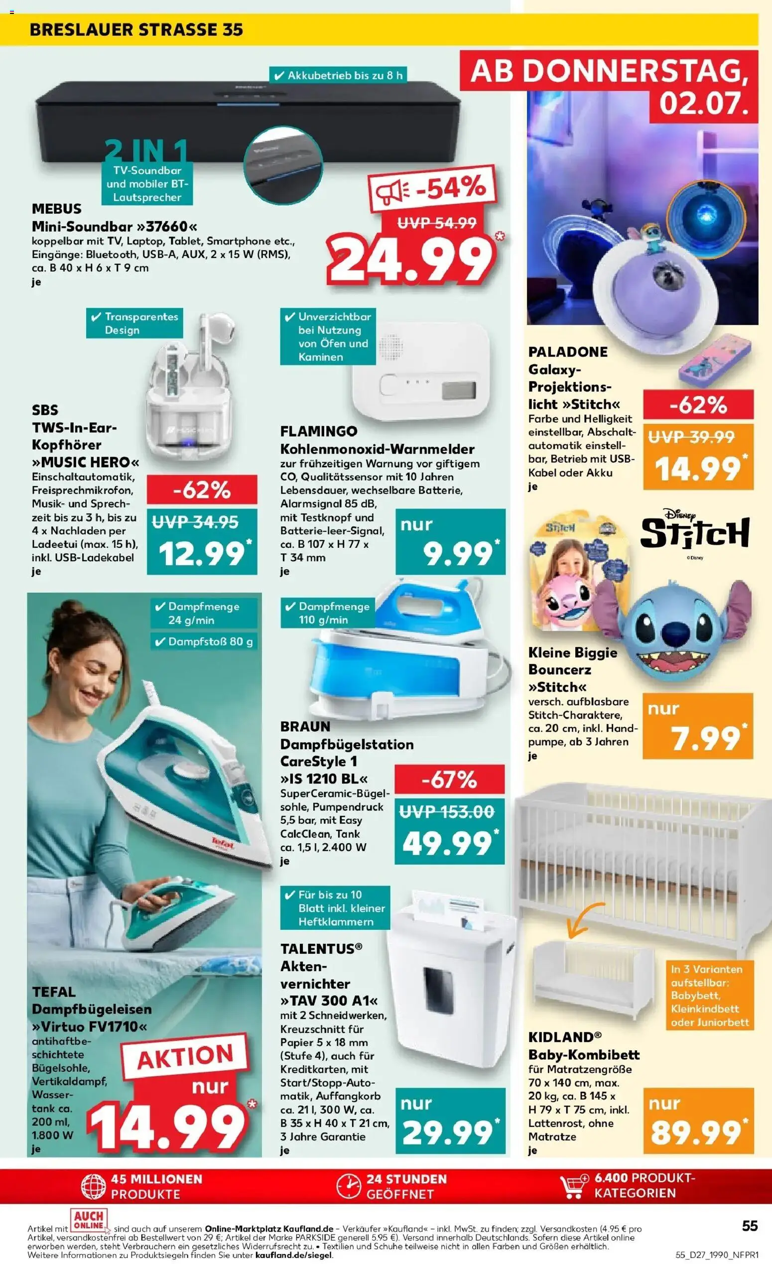 Kaufland Prospekt Aachen – gültig ab 29.06.2026 | Seite: 66 | Produkte: Kabel, Lautsprecher, Ofen, Wasser