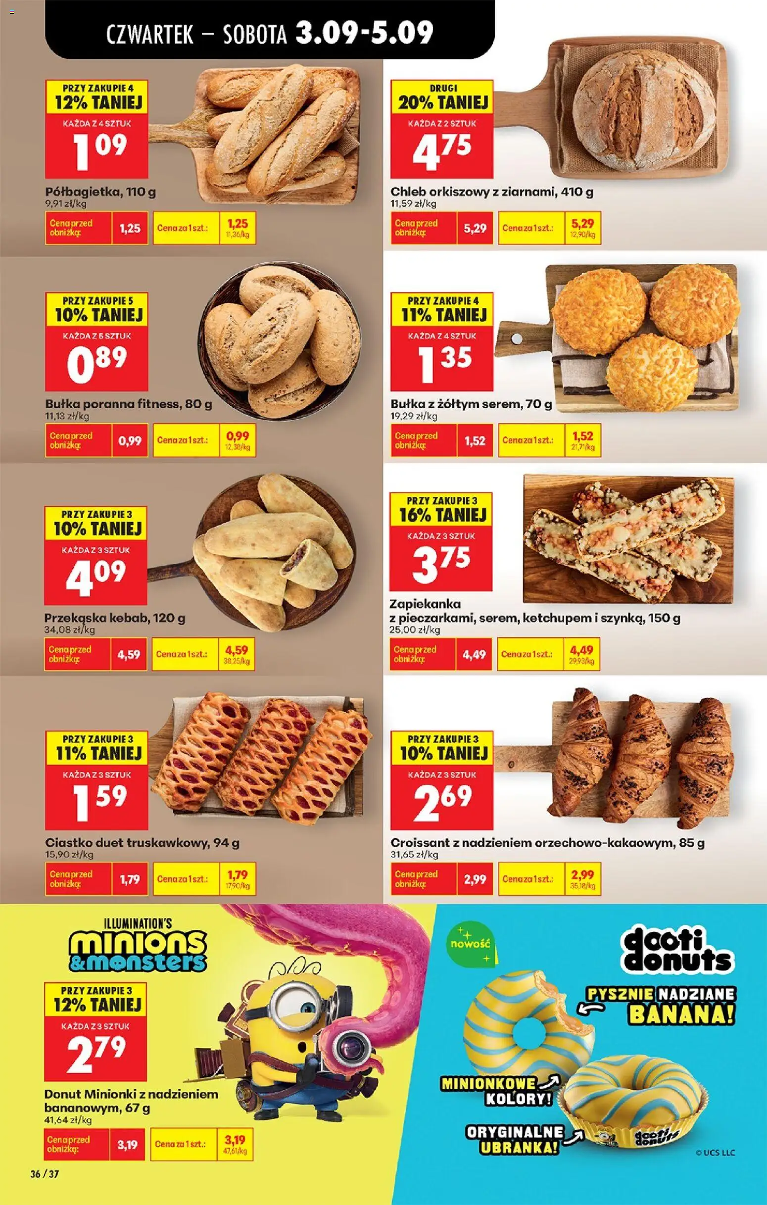 Biedronka Polsko leták - Codziennie niskie ceny od 03.09.2026 | Strana: 40 | Produkty: Donut, Chléb, Croissant
