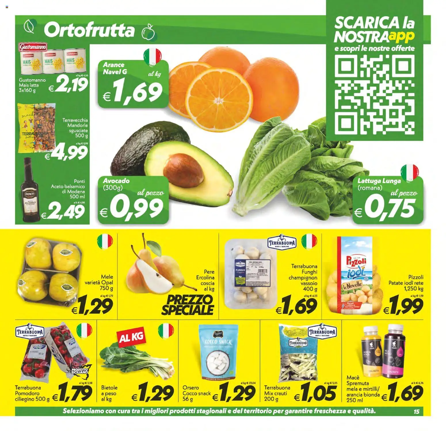 Volantino SuperConveniente del 07.04.2026 | Pagina: 15 | Prodotti: Mele, Patate, Frutta, Cocco