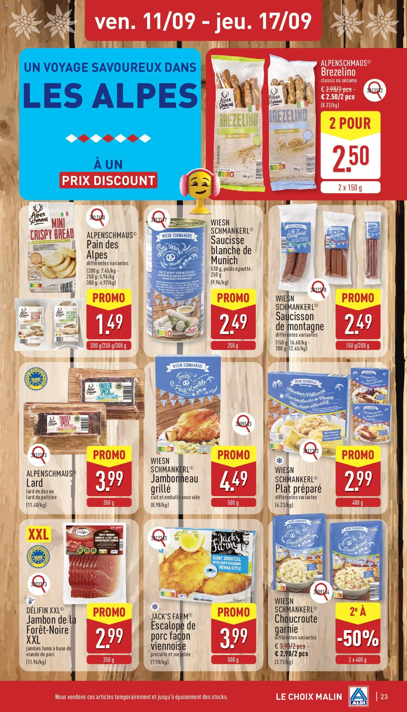 {H1} | Pagina: 23 | Producten: Ham, Worst, Pretzel, Bacon