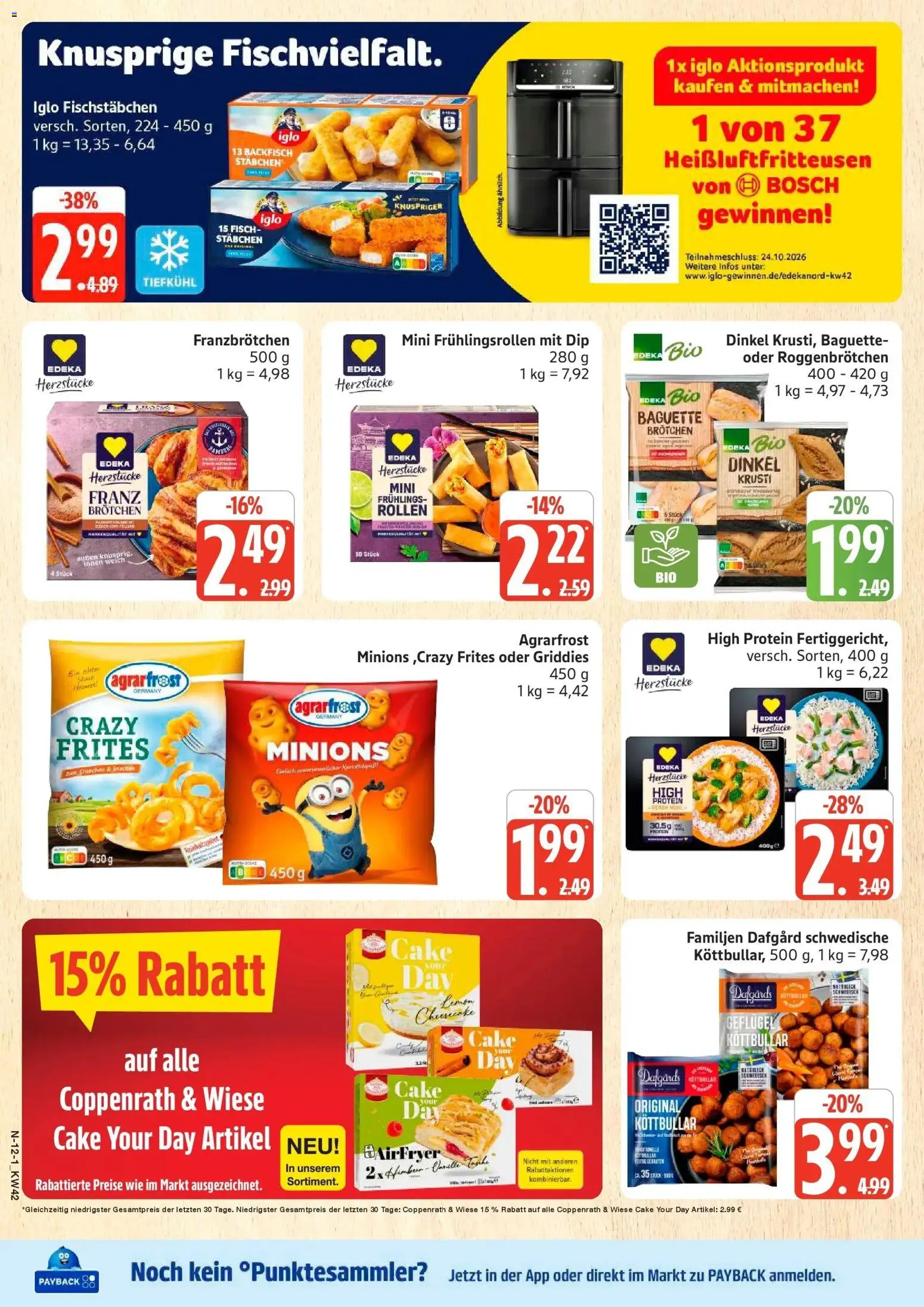 Marktkauf Prospekt Cuxhaven (ab 12.10.2026) » Angebote online | Seite: 12 | Produkte: Bosch, Iglo, Baguette, Fisch