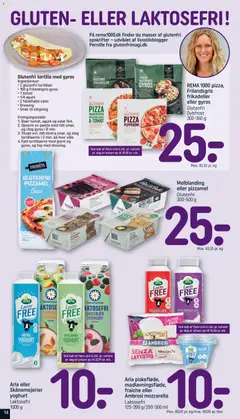 REMA 1000 pizza, Frilandsgris frikadeller eller gyros, Glutenfri Dybfrost 300-360 g gyldig fra 03.05.2026 | Side: 14 | Produkter: Smør, Yoghurt, Brød, Pizza