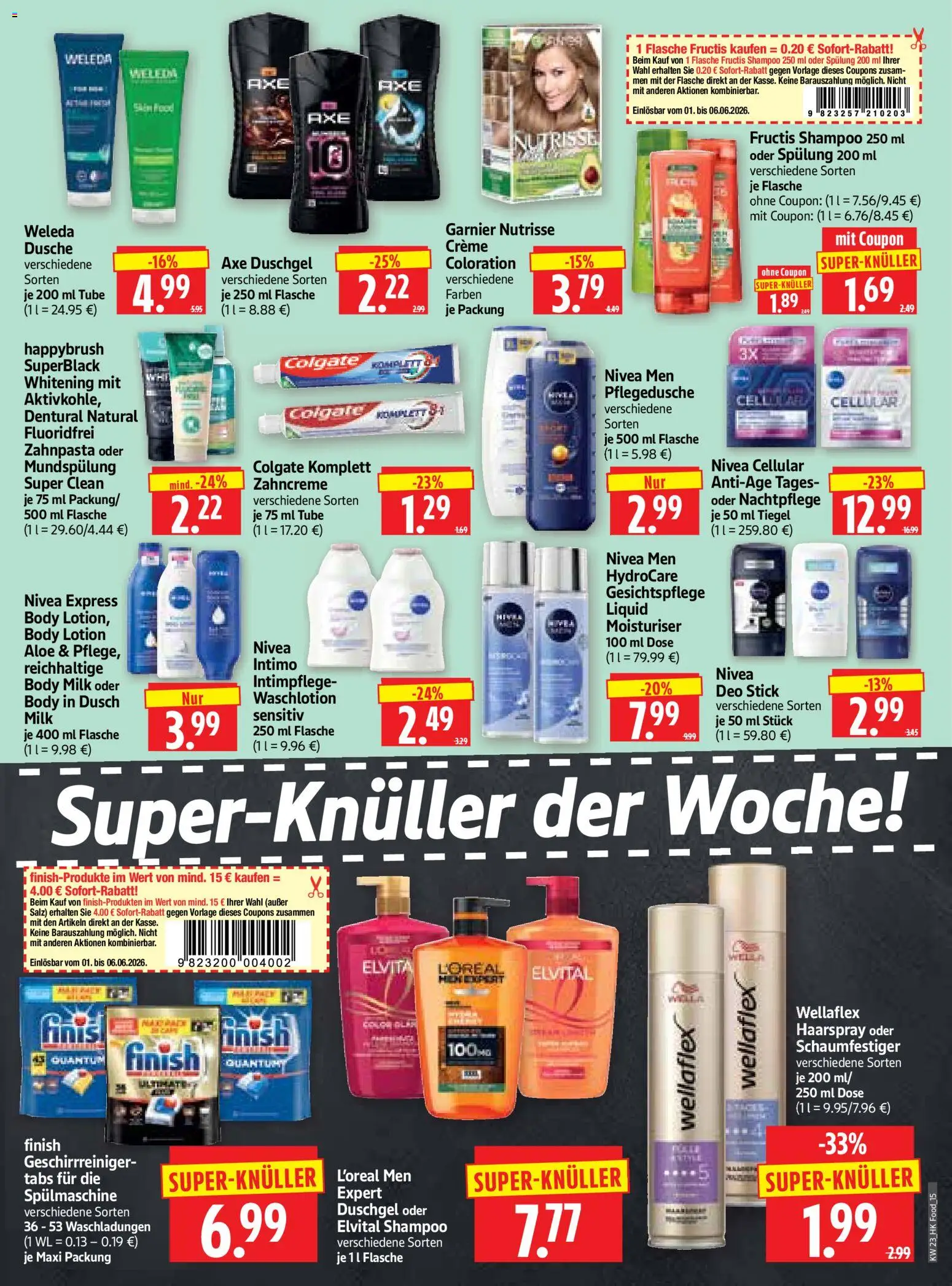 HERKULES Prospekt – gültig ab 01.06.2026 | Seite: 15 | Produkte: Shampoo, Creme, Duschgel, Body Lotion