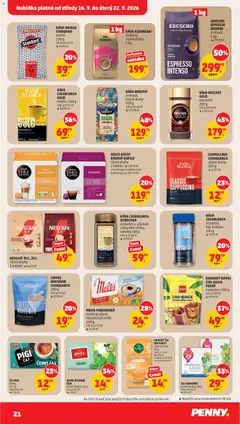Náhled letáku DOLCE GUSTO KÁVOVÉ KAPSLE různé druhy, 1 balení | 119,90 Kč v limitované nabídce také další druhy za 119,90 Kč od 16.09.2026 | Strana: 21