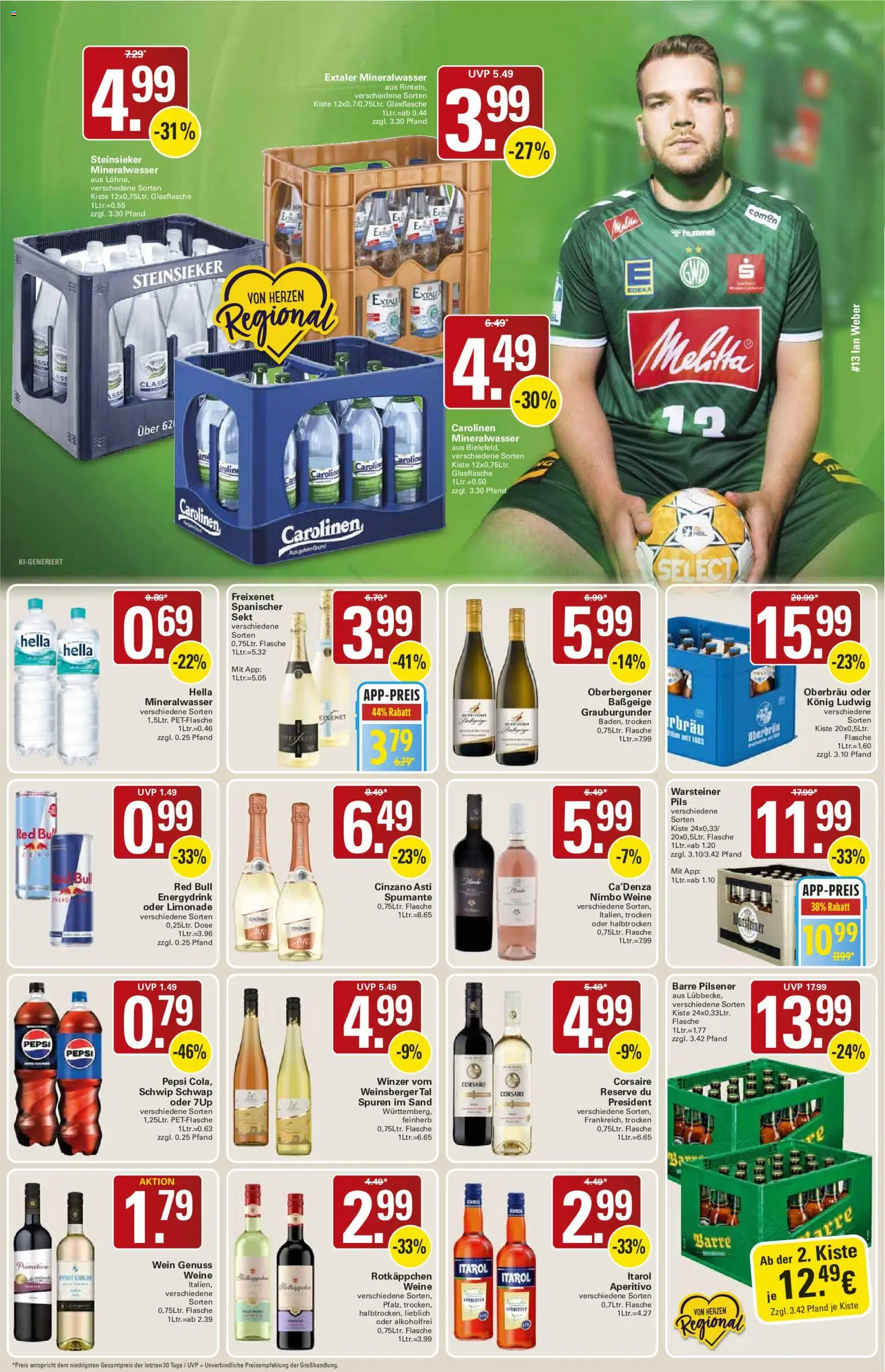 WEZ Prospekt – gültig ab 31.08.2026 | Seite: 12 | Produkte: Red bull, Hella, Pepsi, Wein