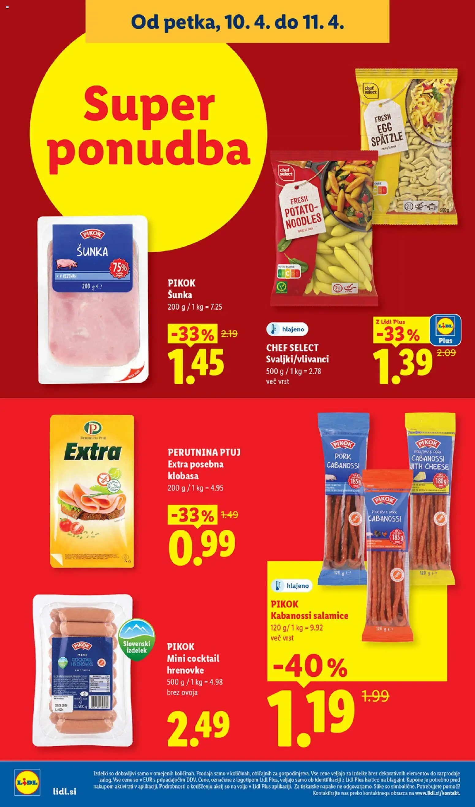Novi Lidl katalog ponudbe – veljaven od 20.08.2026 | Stran: 38 | Izdelki: Hrenovke, Sunka