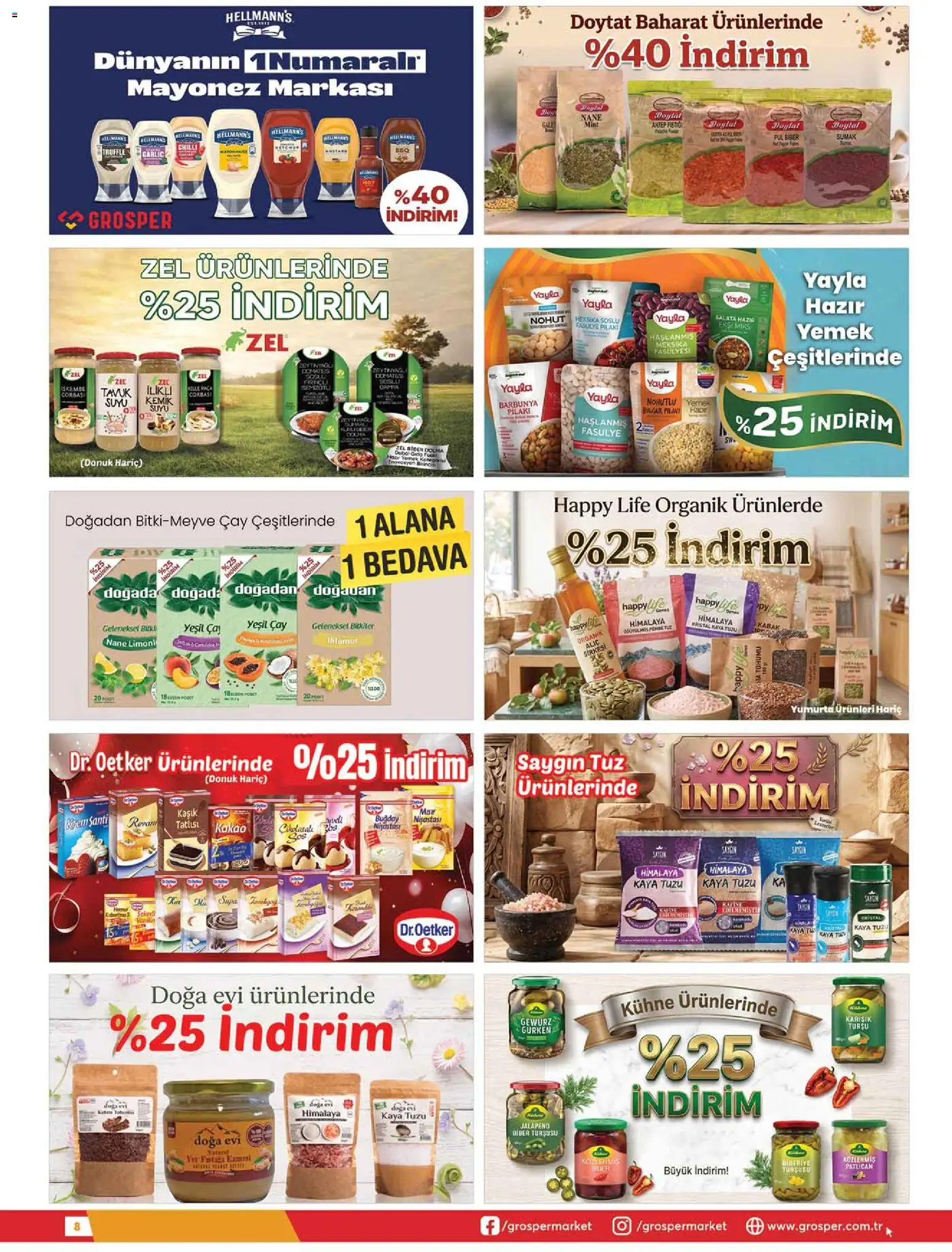 Grosper Katalog - 04.06.2026 tarihinden itibaren geçerlidir | Sayfa: 8 | Ürünler: Kabak, Domates, Tuz, Patlıcan