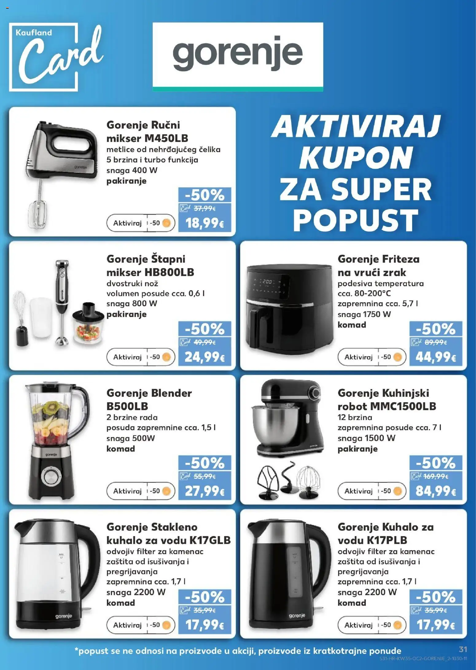 Kaufland HR akciós ujság - amely érvényes a következő dátumtól: 2026.08.26. | Oldal: 31 | Termékek: Robot