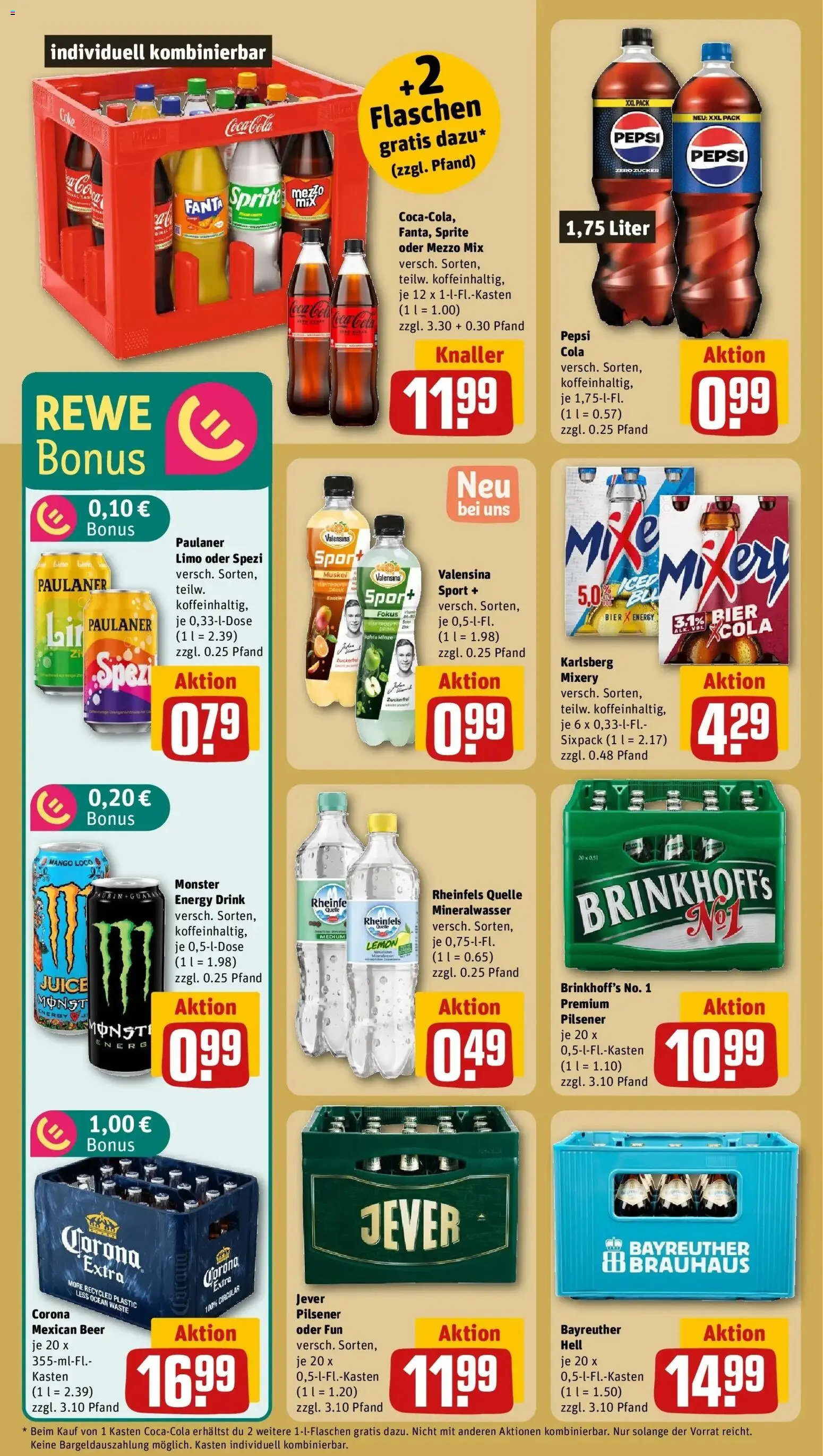 REWE Prospekt ab 04.05.2026 zum Blättern » Angebote | Seite: 26 | Produkte: Fanta, Energy, Pepsi, Rheinfels quelle
