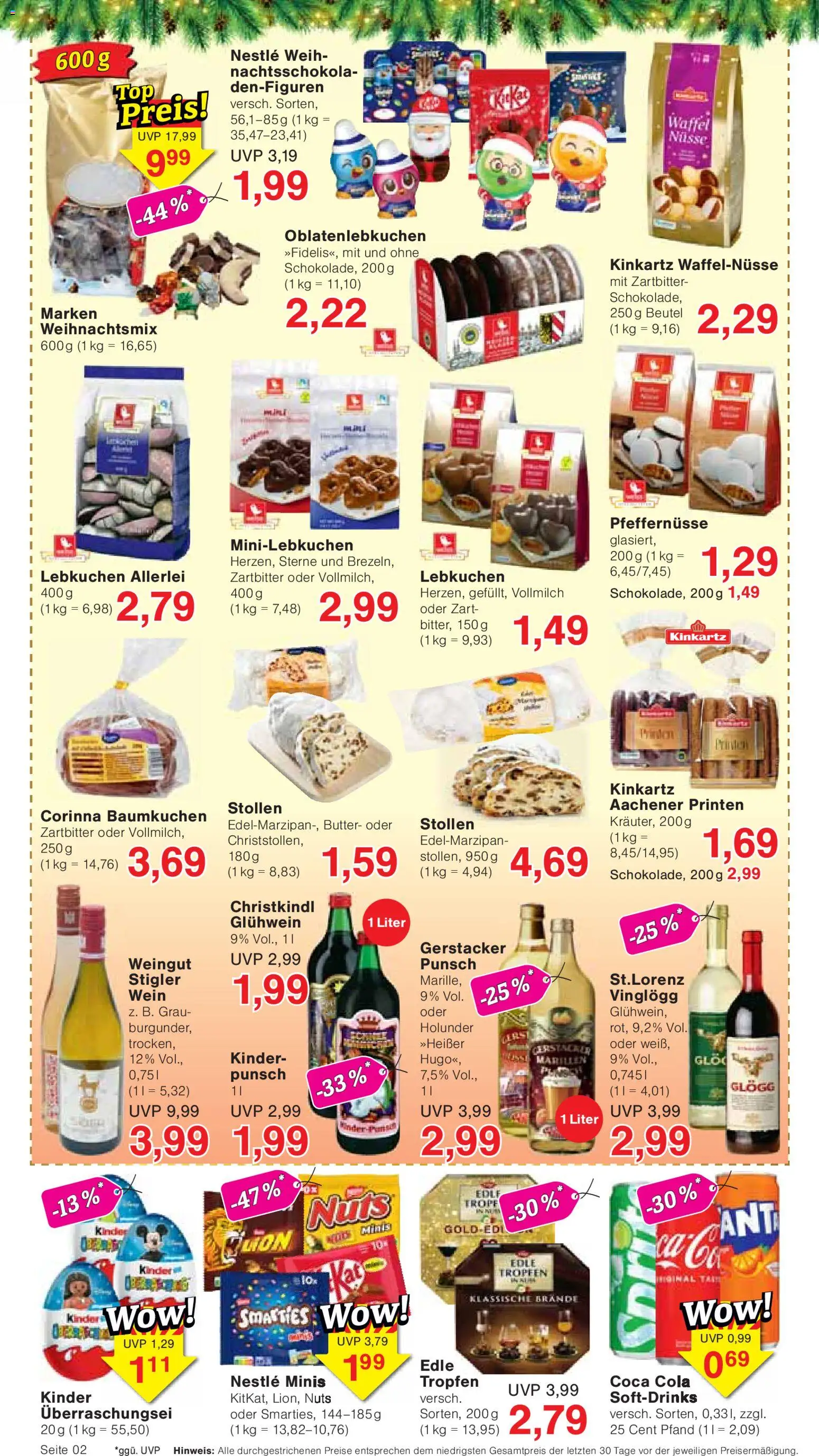 Wiglo Wunderland Prospekt – gültig ab 28.09.2026 | Seite: 2 | Produkte: Coca cola, Cola, Butter, Wein