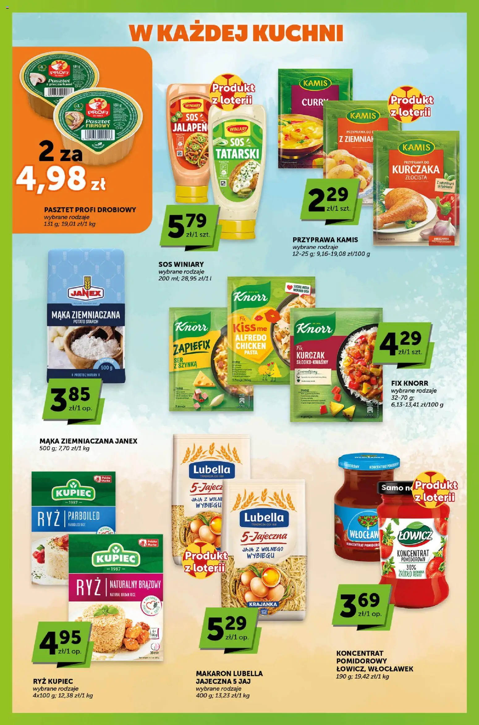Euro Sklep gazetka - Sprawdź, co więcej od 11.06.2026 | Strona: 4 | Produkty: Koncentrat pomidorowy, Szynka, Makaron, Sos