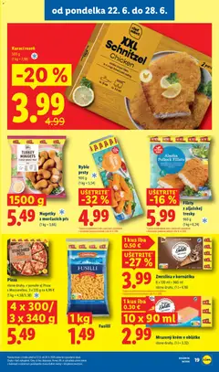 Lidl leták platný od 22.06.2026 | Strana: 30 | Produkty: Fusilli, Pizza, Zmrzlina, Krém