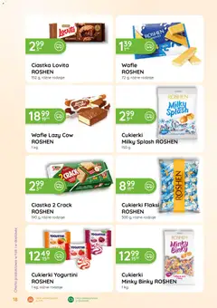 Pogląd oferty "Eurocash gazetka - Oferta Handlowa" - ważna od 01.06.2026 | Strona: 18 | Produkty: Wafle, Brownie, Cukierki, Ciastka