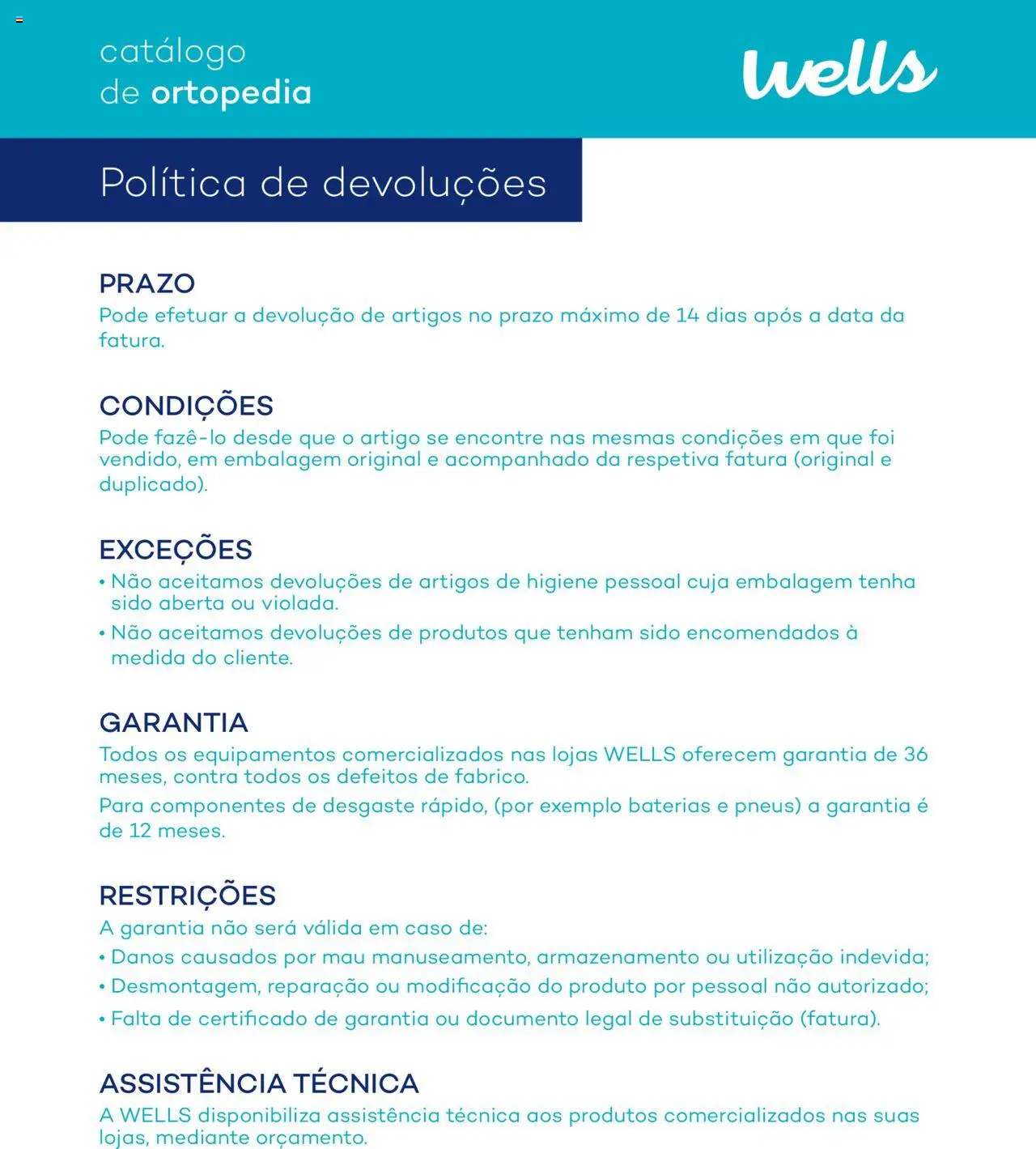 Well’s Catálogo de Ortopedia │ válido de 12/02/2024 | Página: 152