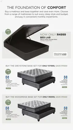House and Home specials catalogue – valid from 13.04.2026 | Page: 19 | Products: Suit, Bed, Mattress, Foundation