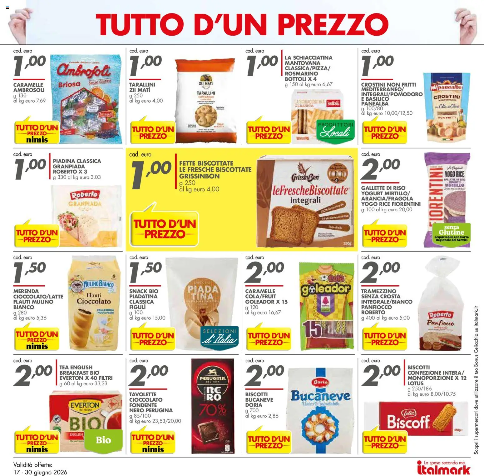 Volantino Italmark del 17.06.2026 | Pagina: 4 | Prodotti: Yogurt, Riso, Olio, Basilico