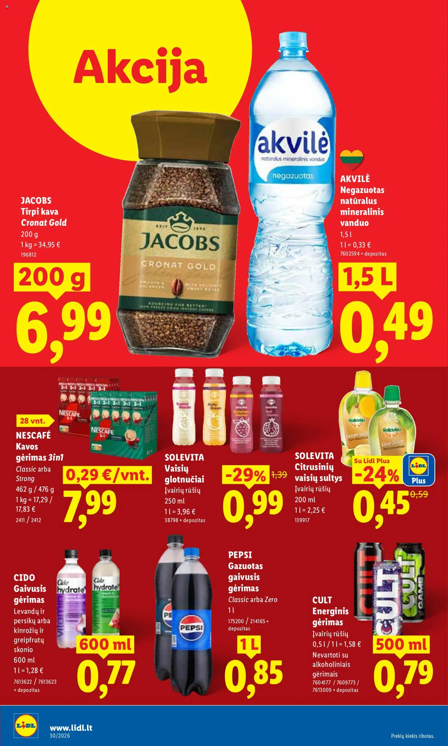 LIDL akcijos nuo 2026.07.20 | Puslapis: 24 | Prekių: Ledai, Salotos, Bandelės