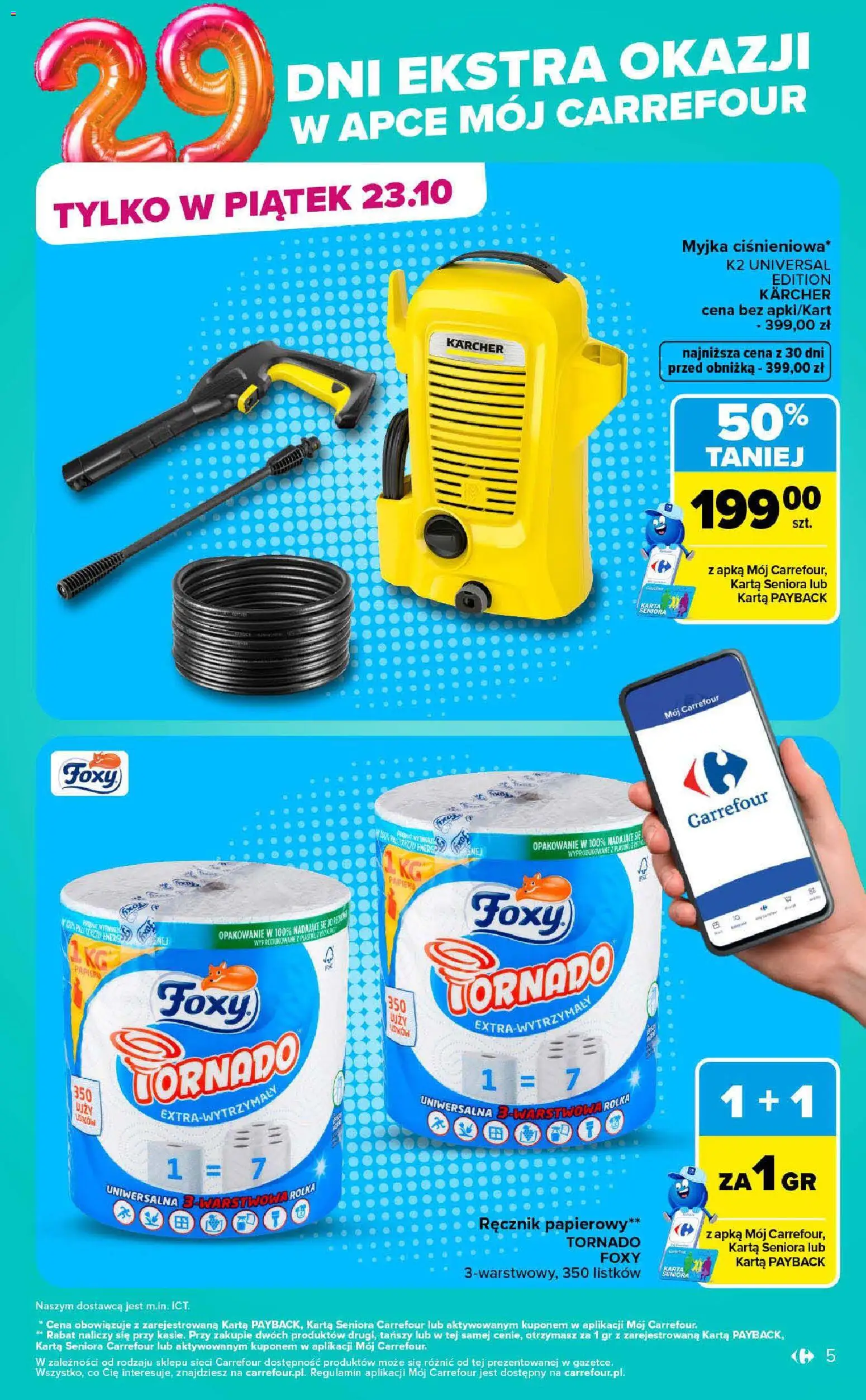 Carrefour gazetka - Market od 19.10.2026 | Strona: 5 | Produkty: Karta, Ręcznik papierowy
