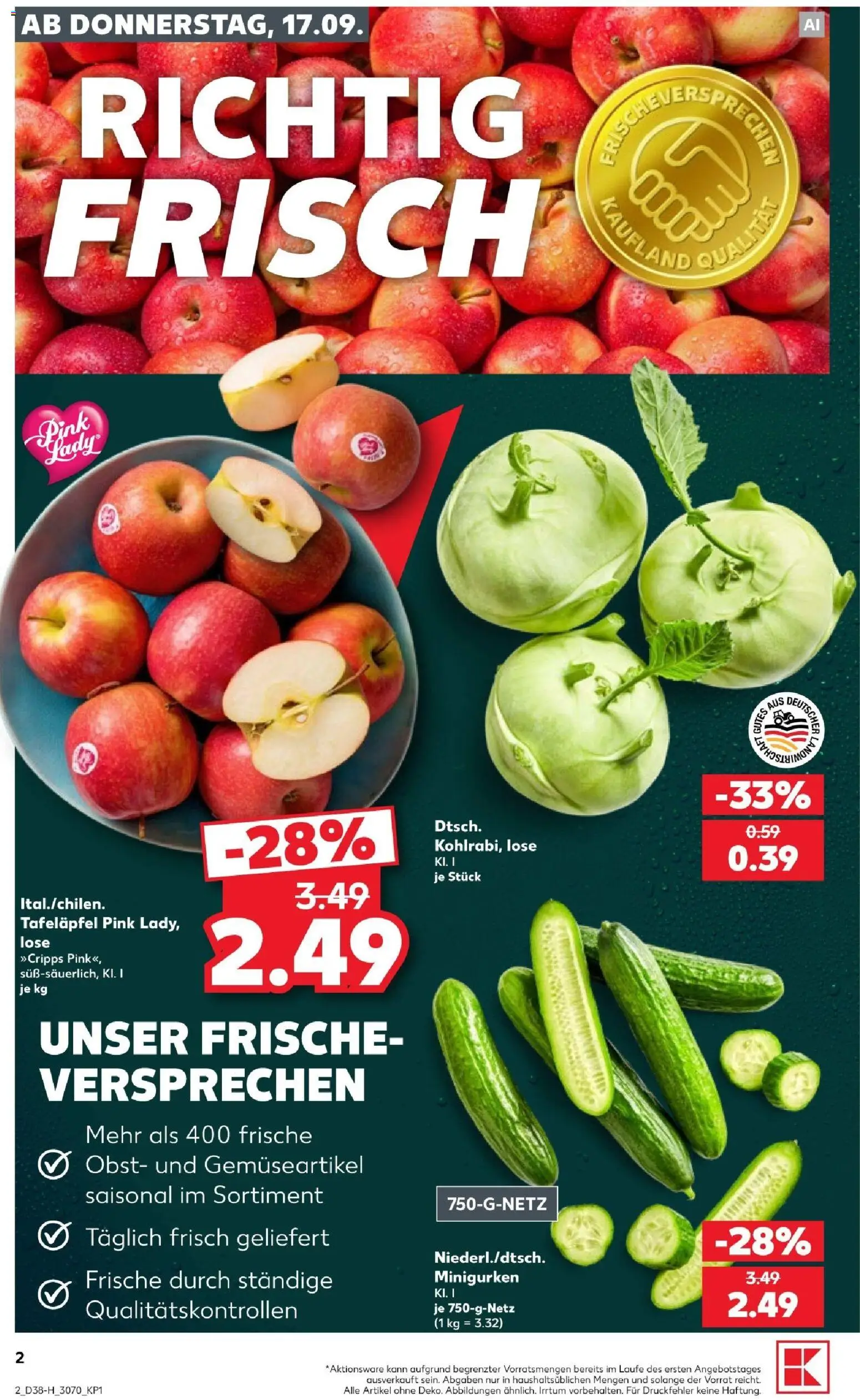 Kaufland Prospekt Leipzig – gültig ab 17.09.2026 | Seite: 2 | Produkte: Obst