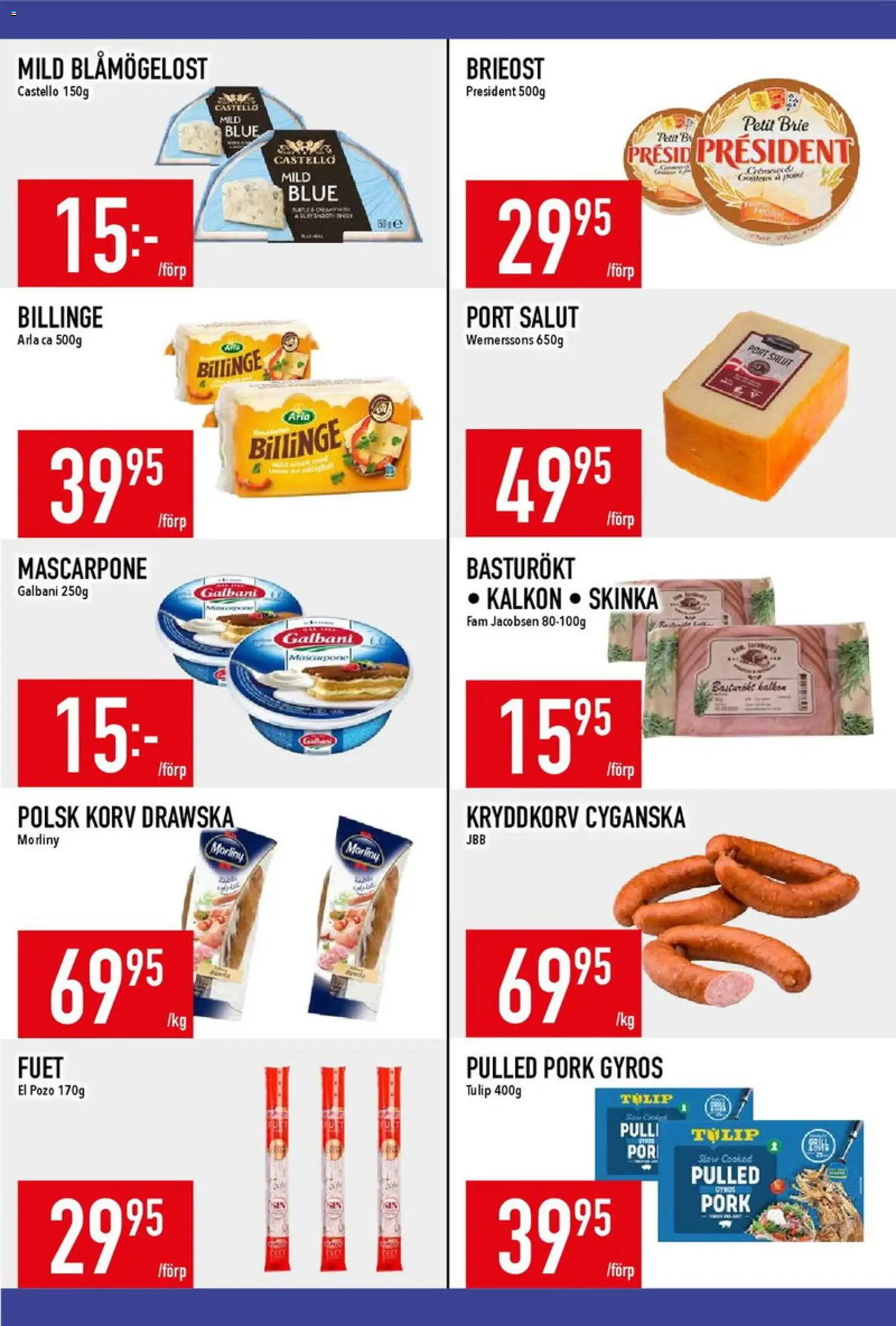 Matdax reklamblad aktuell från 11.05.2026 | Sida: 8 | Produkter: Brieost, Skinka, Kalkon