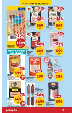 KARÁT SERTÉSTARJA, füstölt-főtt szeletelt 100 g - amely érvényes a következő dátumtól: 29.04.2026 | Oldal: 6