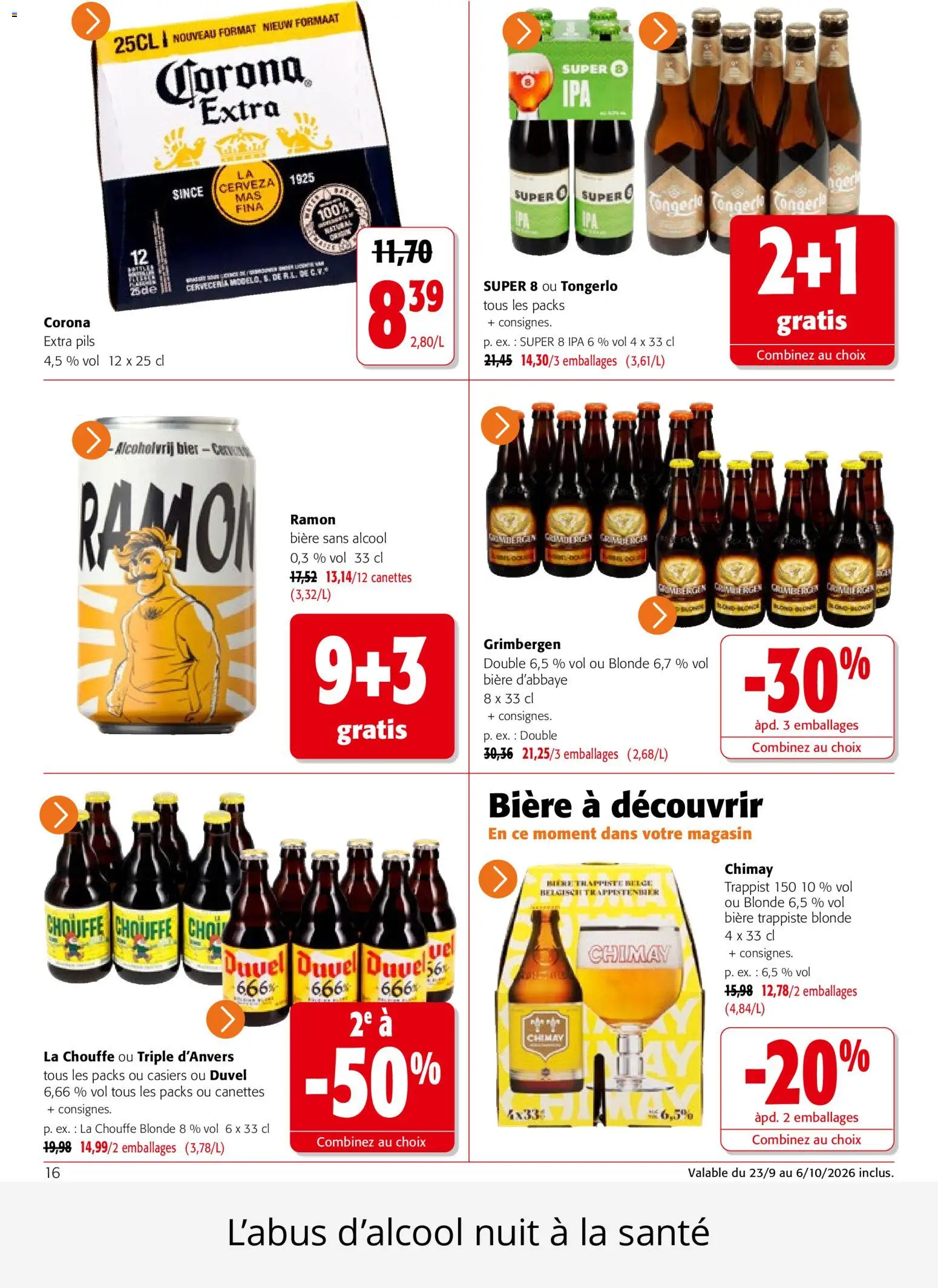 {H1} | Page: 16 | Produits: Bière d’abbaye, Alcool, Bière, Bière sans alcool