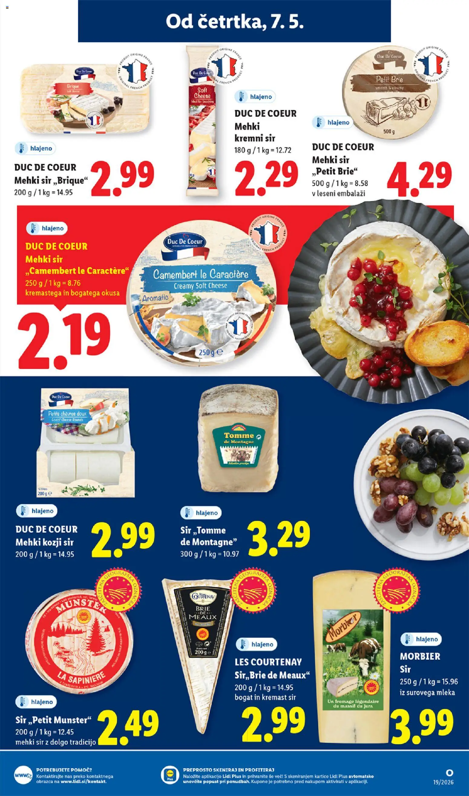 Novi Lidl katalog ponudbe – veljaven od 07.05.2026 | Stran: 17 | Izdelki: Sir